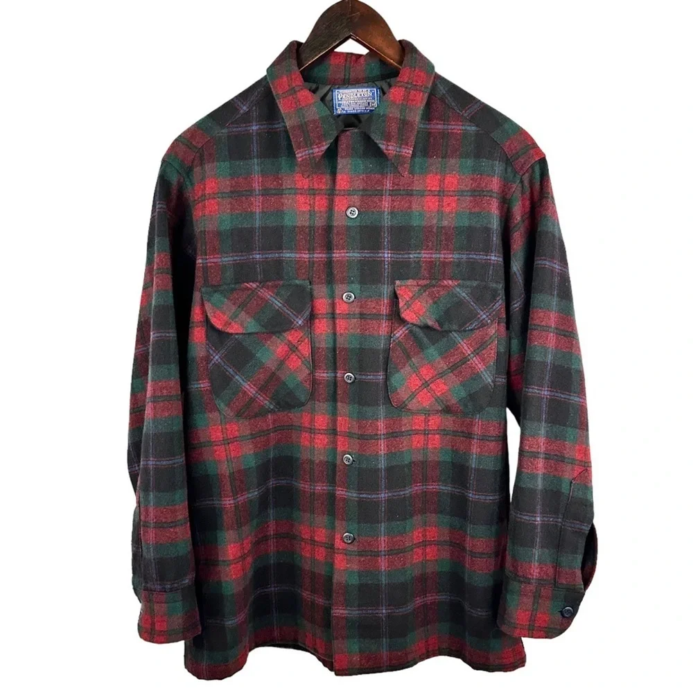 Pendleton Red and Green Plaid Shirt - Picture 7 of 7
